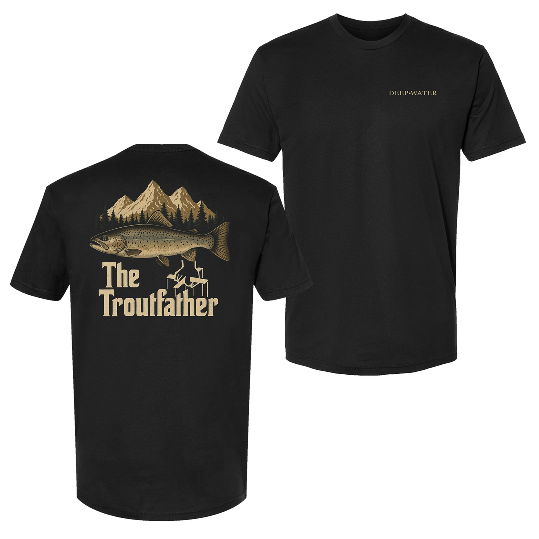 "Trout Father" Black Shirt