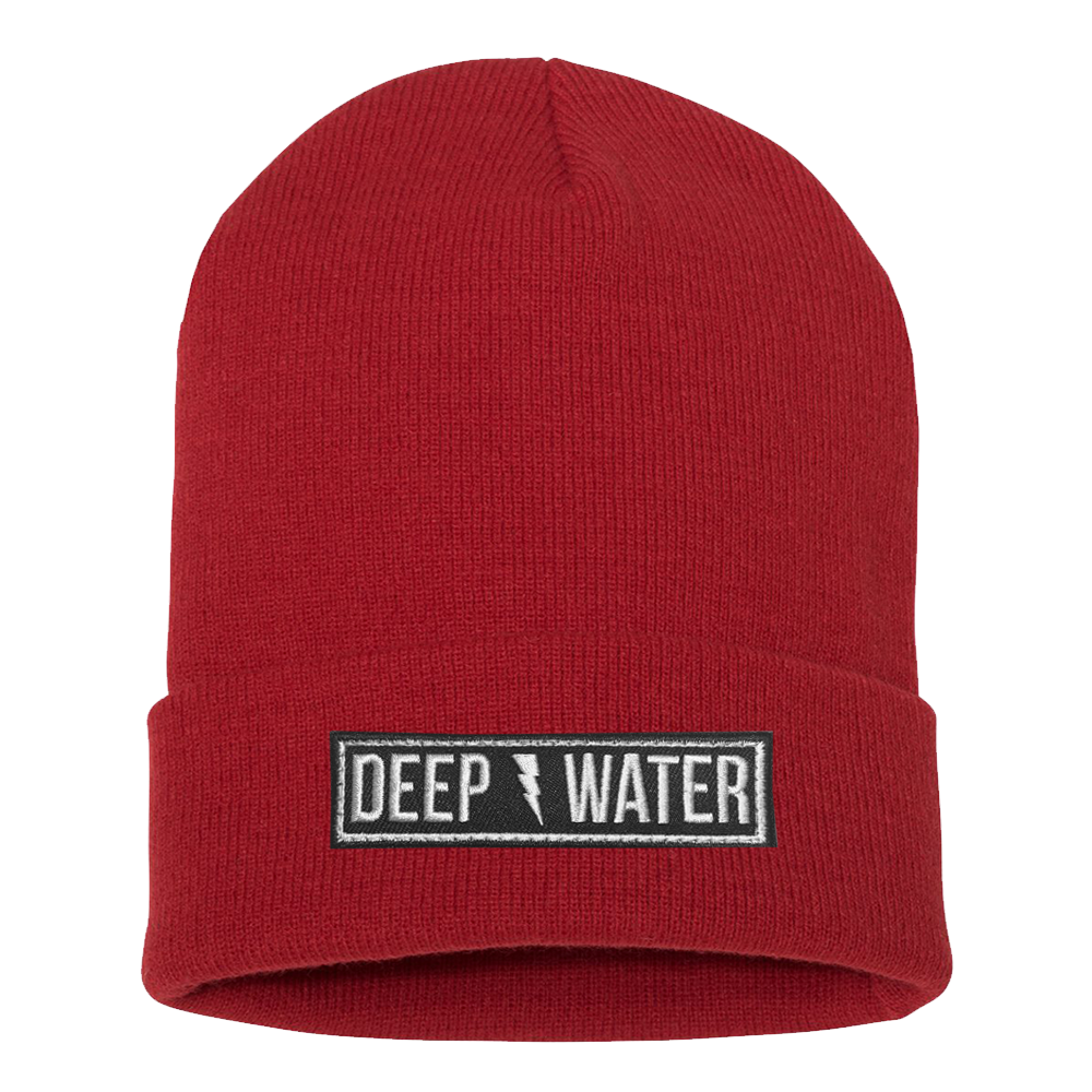 "Thunderstruck" Red Beanie