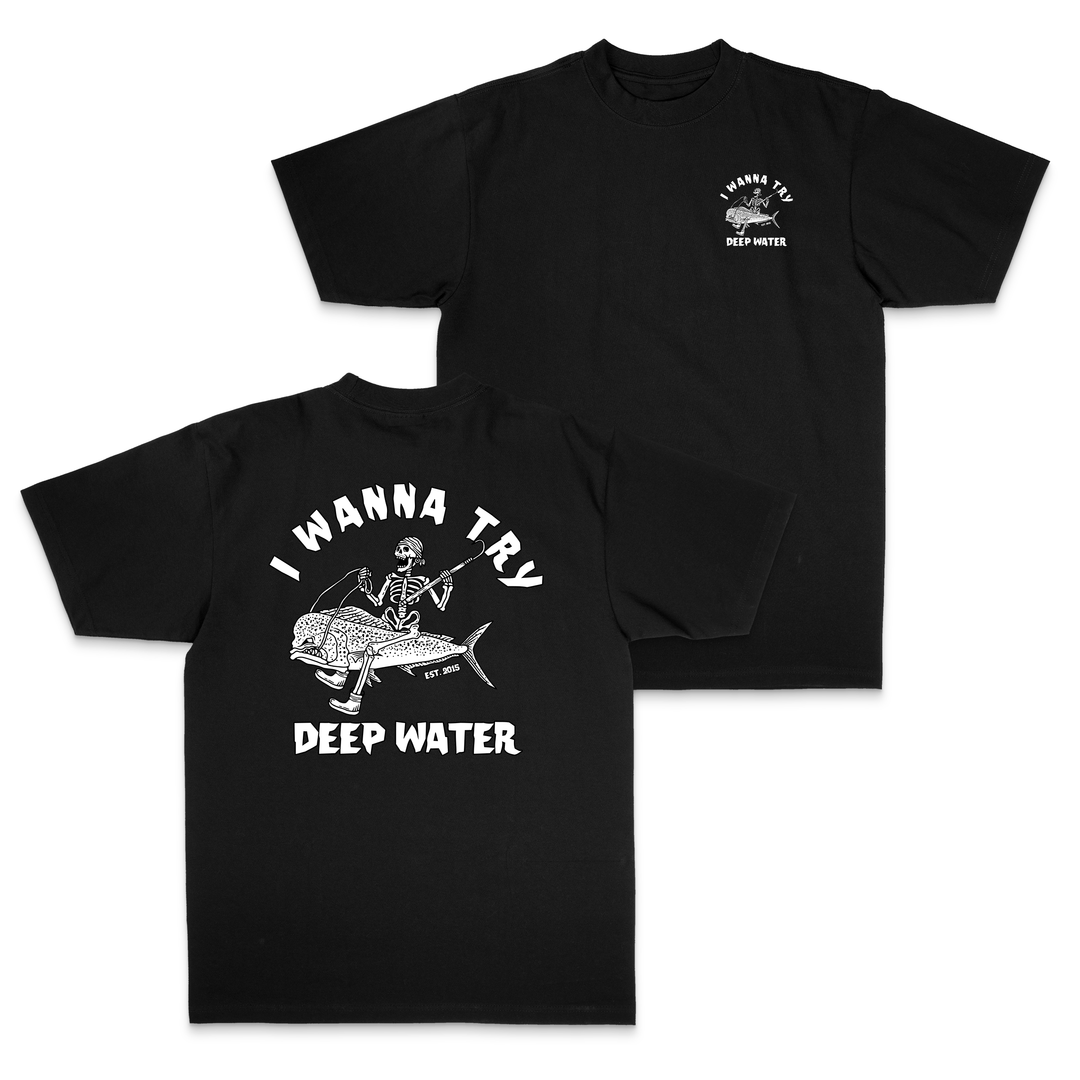 "I Wanna Try" Black Shirt