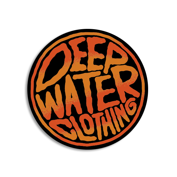 Orange Deepwater - 3" Sticker