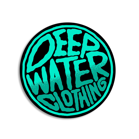 Teal Deepwater - 3" Sticker