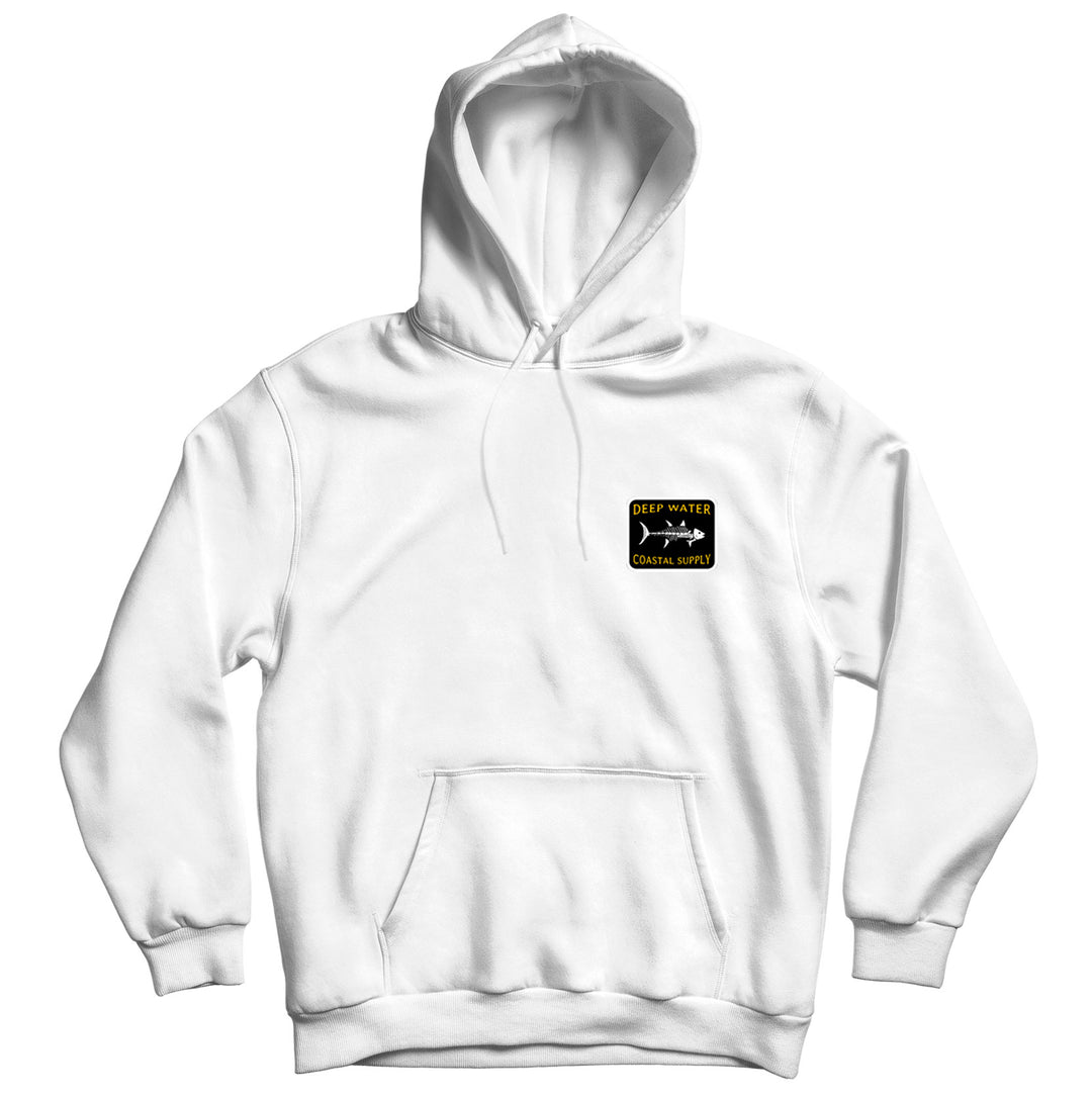 "Bones" White Hoodie