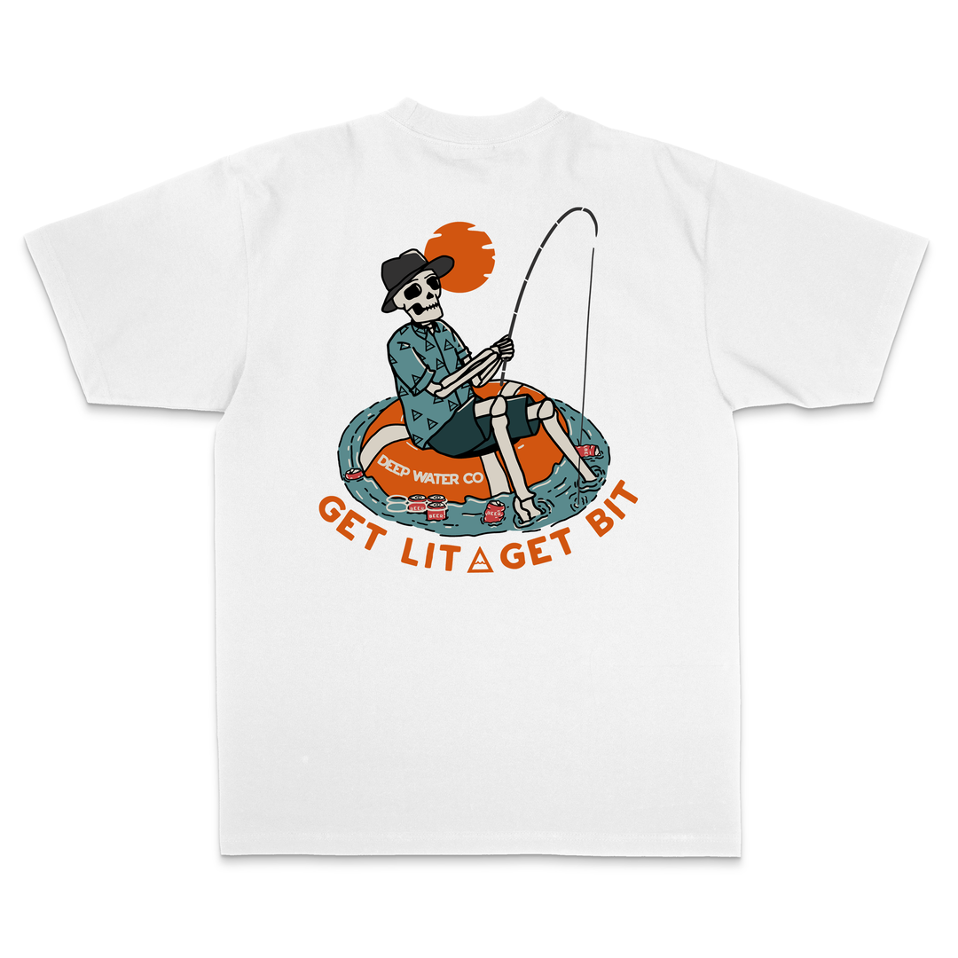 "Get Lit Get Bit" White Shirt