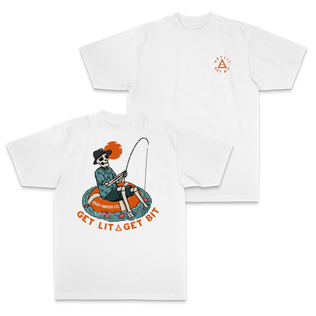 "Get Lit Get Bit" White Shirt