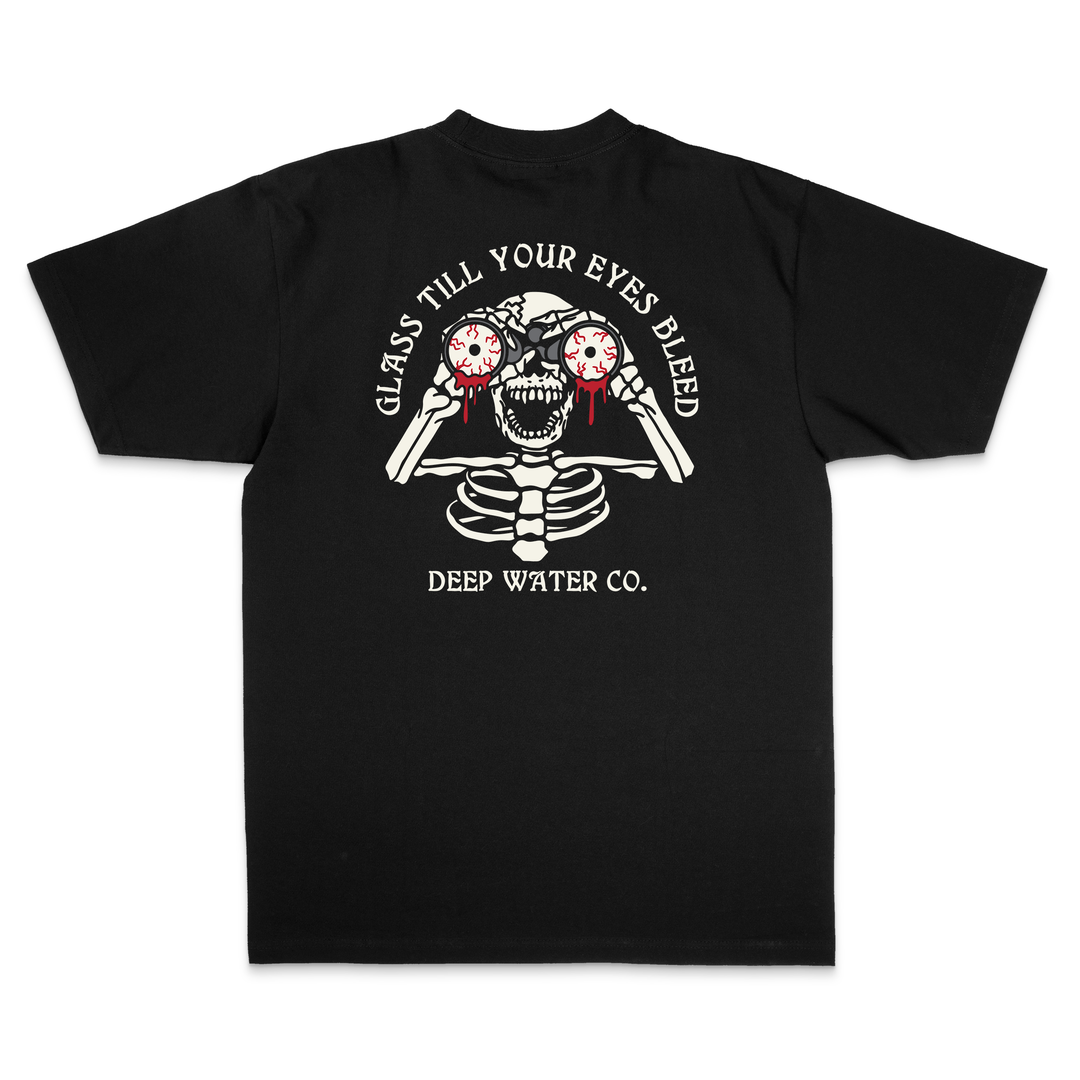 "Glass Til Your Eyes Bleed" Black Shirt