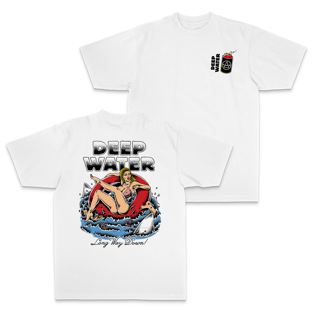 "Long Way Down" White Shirt