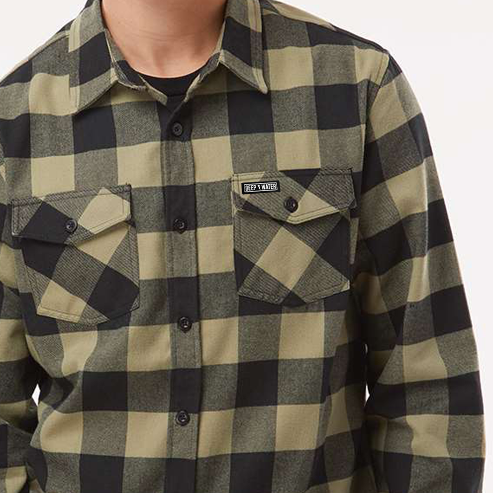 Deepwater Olive Flannel