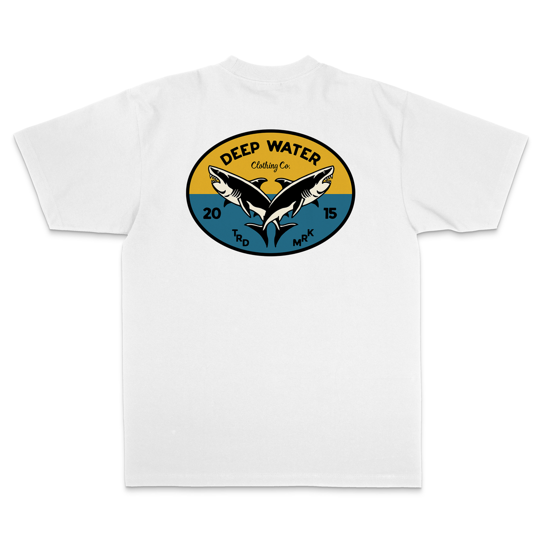 "Shark" White Shirt