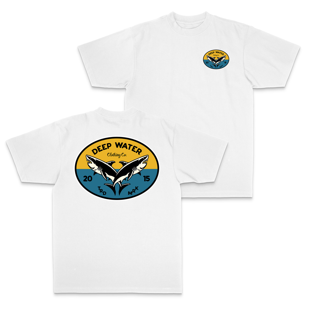 "Shark" White Shirt