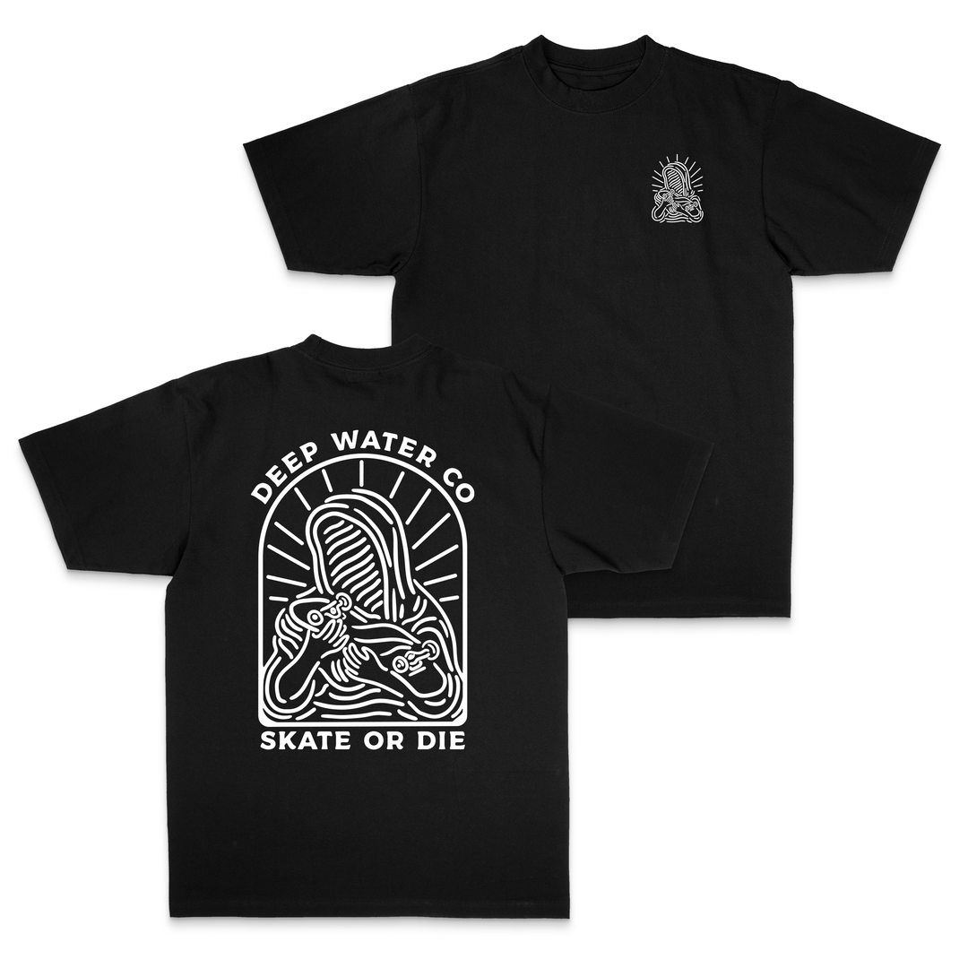"Skate Or Die" Black Shirt