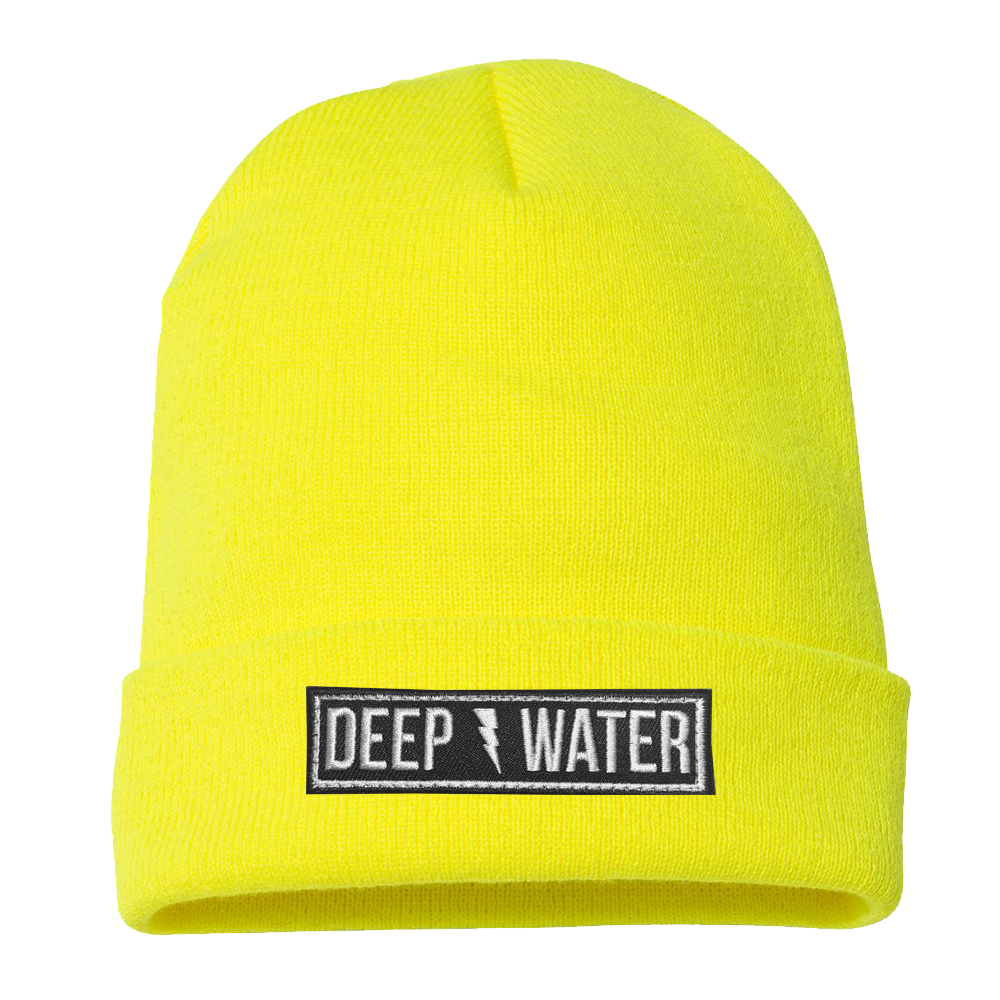 "Thunderstruck" Safety Green Beanie
