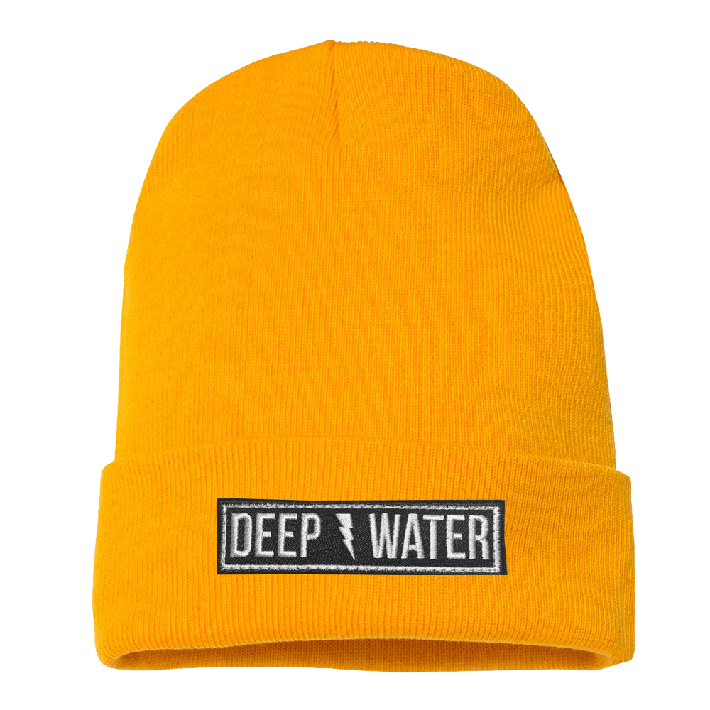 "Thunderstruck" Gold Beanie
