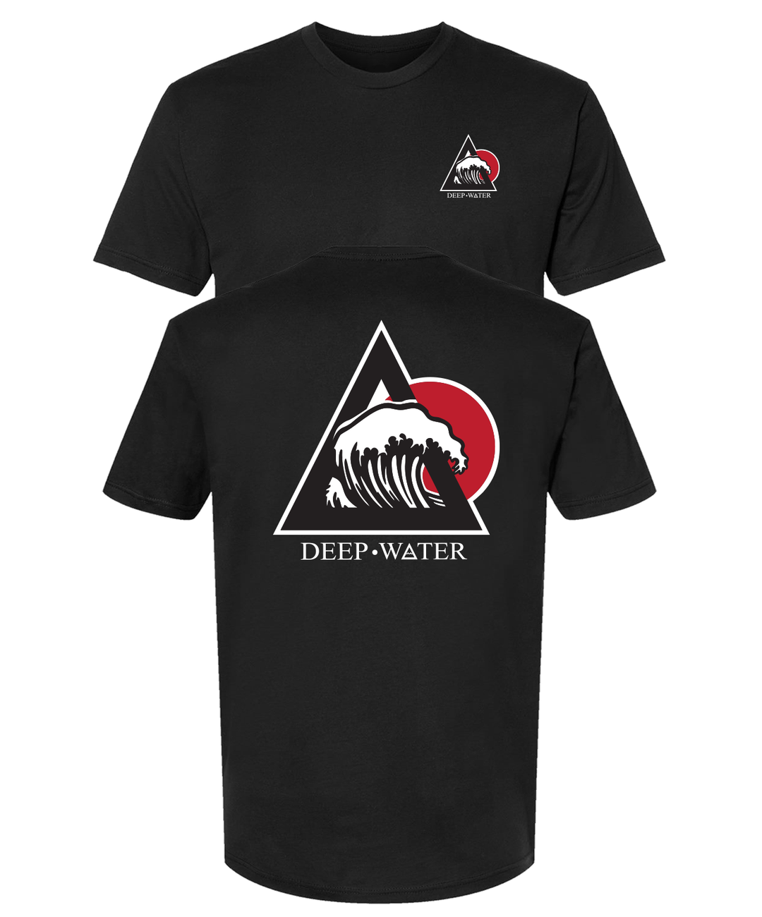 "Wavy Sun" Black Shirt