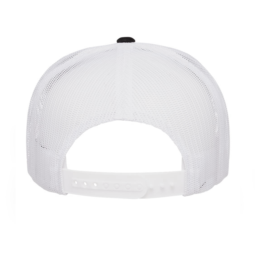 "Get Lit Get Bit" Black & White Mesh Snapback
