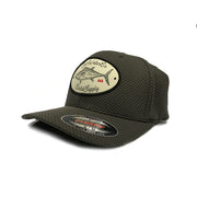 "True Blood" Dark Grey 3D Hexagon Stretch Jersey Fitted Cap
