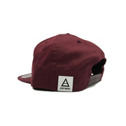 "Paradise" Maroon Unstructured Snapback