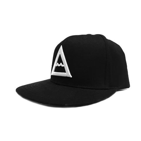 "PINNACLE" Black 3D Embroidered Snapback